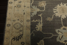 6x9 Taupe, Ivory, Gray Color Hand Knotted Oushak Wool Traditional Oriental Rug