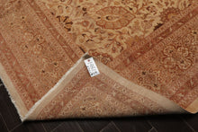 9x12 Beige, Rose, Rust Color Hand Knotted Peshawar Wool Traditional Oriental Rug