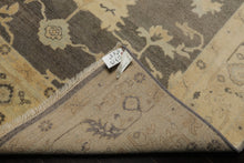 6x9 Taupe, Ivory, Gray Color Hand Knotted Oushak Wool Traditional Oriental Rug