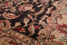 7'10''x9'11'' Hand Knotted 100% Wool Peshawar Traditional Oriental Area Rug Charcoal, Beige Color