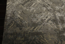 6x9 Gray, Beige, Multi Color Hand Loomed Sherpa Wool & Bamboo Silk Modern Oriental Rug