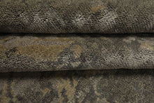 6x9 Gray, Beige, Multi Color Hand Loomed Sherpa Wool & Bamboo Silk Modern Oriental Rug