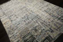 6x9 Gray, Beige, Slate Color Hand Loomed Sherpa Bamboo Silk Modern Oriental Rug