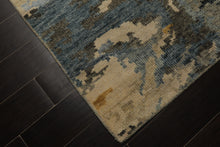 6x9 Beige, Gray, Gold Color Hand Knotted Oushak Wool Modern Oriental Rug