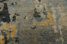 6x9 Beige, Gray, Gold Color Hand Knotted Oushak Wool Modern Oriental Rug