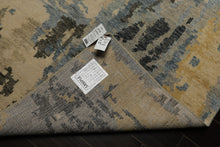6x9 Beige, Gray, Gold Color Hand Knotted Oushak Wool Modern Oriental Rug
