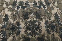 6x9 Ivory, Teal, Brown Color Hand Knotted Sherpa Wool & Bamboo Silk Modern Oriental Rug