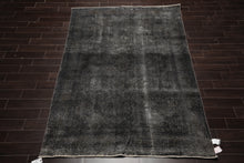 6x9 Hand Knotted 100% Wool Traditional Oriental Area Rug Gray, Charcoal Color