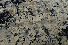 6x9 Gray, Beige, Blue Color Hand Knotted Sherpa Wool & Bamboo Silk Modern Oriental Rug