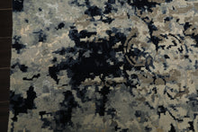 6x9 Gray, Beige, Blue Color Hand Knotted Sherpa Wool & Bamboo Silk Modern Oriental Rug