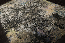 6x9 Gray, Beige, Teal Color Hand Knotted Sherpa Wool & Bamboo Silk Modern Oriental Rug