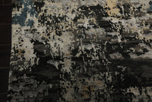 6x9 Gray, Beige, Teal Color Hand Knotted Sherpa Wool & Bamboo Silk Modern Oriental Rug