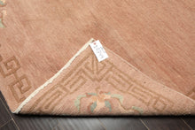 4x6 Taupe, Brown, Mint Color Hand Knotted Tibetan Wool Traditional Oriental Rug