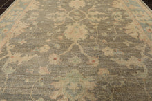 3x5 Gray, Aqua, Moss Color Hand Knotted Peshawar Wool Traditional Oriental Rug