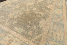 3x5 Gray, Aqua, Moss Color Hand Knotted Peshawar Wool Traditional Oriental Rug