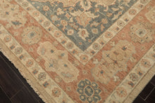 9x12 Beige, Tan, Blush Color Hand Knotted Oushak Wool Arts & Crafts Oriental Rug