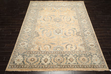 9x12 Mocha, Slate, Brown Color Hand Knotted Oushak Wool Arts & Crafts Oriental Rug