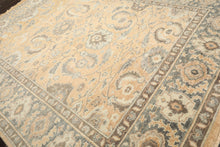 9x12 Mocha, Slate, Brown Color Hand Knotted Oushak Wool Arts & Crafts Oriental Rug