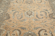 9x12 Mocha, Slate, Brown Color Hand Knotted Oushak Wool Arts & Crafts Oriental Rug