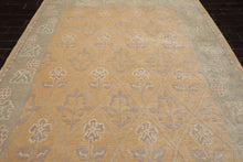 8x10 Tan, Gray, Ivory Color Hand Knotted Tibetan Wool Arts & Crafts Oriental Rug
