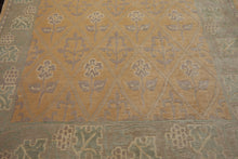8x10 Tan, Gray, Ivory Color Hand Knotted Tibetan Wool Arts & Crafts Oriental Rug