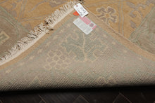 8x10 Tan, Gray, Ivory Color Hand Knotted Tibetan Wool Arts & Crafts Oriental Rug