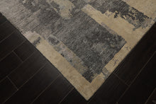 6x9 Beige, Gray, Taupe Color Hand Knotted Sherpa Wool & Bamboo Silk Modern Oriental Rug