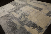 6x9 Beige, Gray, Taupe Color Hand Knotted Sherpa Wool & Bamboo Silk Modern Oriental Rug
