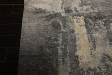 6x9 Beige, Gray, Taupe Color Hand Knotted Sherpa Wool & Bamboo Silk Modern Oriental Rug