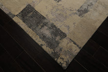 6x9 Beige, Gray, Taupe Color Hand Knotted Sherpa Wool & Bamboo Silk Modern Oriental Rug