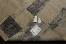 6x9 Beige, Gray, Taupe Color Hand Knotted Sherpa Wool & Bamboo Silk Modern Oriental Rug