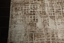 8x10 Beige, Brown, Multi Color Hand Loomed Tibetan Wool Modern Oriental Rug