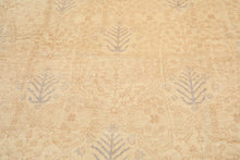 12x15 Beige, Tan, Slate Color Hand Knotted Oushak Wool Transitional Oriental Rug