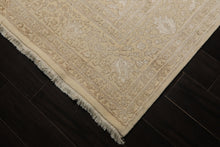 8x10 Ivory, Brown, Color Hand Knotted Tibetan Wool Transitional Oriental Rug