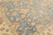 9x12 Beige, Blue, Taupe Color Hand Knotted Tibetan Wool Modern & Contemporary Oriental Rug
