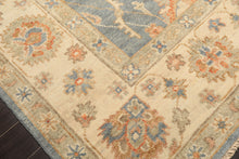 9x12 Beige, Blue, Taupe Color Hand Knotted Tibetan Wool Modern & Contemporary Oriental Rug