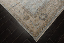 8x10 Blue, Beige, Brown Color Hand Knotted Oushak Bamboo Silk Traditional Oriental Rug
