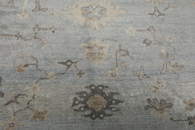 8x10 Blue, Beige, Brown Color Hand Knotted Oushak Bamboo Silk Traditional Oriental Rug