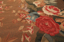 4x6 Red, Beige, Ivory Color Hand Woven French Needlepoint Wool Traditional Oriental Rug