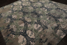 8x10 Taupe, Blue, Gray Color Hand Knotted Tibetan Bamboo Silk Modern Oriental Rug