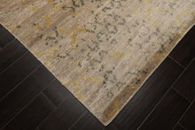8x10 Taupe, Gray, Gold Color Hand Knotted Sherpa Bamboo Silk Modern Oriental Rug