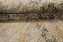 8x10 Taupe, Gray, Gold Color Hand Knotted Sherpa Bamboo Silk Modern Oriental Rug