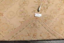 4x6 Beige, Tan, Peach Color Hand Woven French Aubusson Wool Traditional Oriental Rug