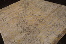 8x10 Taupe, Gray, Gold Color Hand Knotted Sherpa Bamboo Silk Modern Oriental Rug