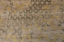 8x10 Taupe, Gray, Gold Color Hand Knotted Sherpa Bamboo Silk Modern Oriental Rug