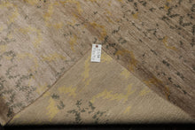 8x10 Taupe, Gray, Gold Color Hand Knotted Sherpa Bamboo Silk Modern Oriental Rug
