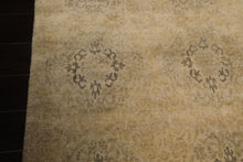 8x10 Beige, Gray, Tan Color Hand Knotted Tibetan Wool Transitional Oriental Rug