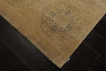 8x10 Beige, Gray, Tan Color Hand Knotted Tibetan Wool Transitional Oriental Rug