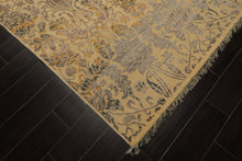 8x10 Beige, Taupe, Gray Color Hand Knotted  Wool Transitional Oriental Rug