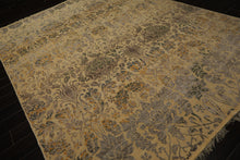 8x10 Beige, Taupe, Gray Color Hand Knotted  Wool Transitional Oriental Rug